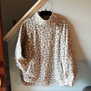 Cheetah print fleece
